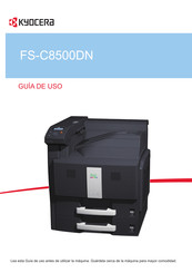 Kyocera FS-C8500DN Guía De Uso