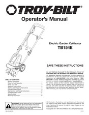 Troy-Bilt TB154E Manual Del Operador