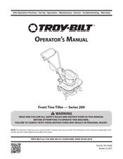 Troy-Bilt 200 Serie Manual Del Operador