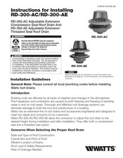 Watts RD-300-AC Instrucciones De Instalación