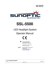 Sunoptic Surgical SSL-5500 Manual De Uso