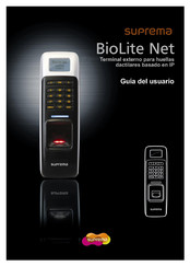 suprema BioLiteNet Guia Del Usuario