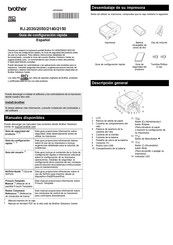 Brother RJ-2150 Guia De Configuration Rapida