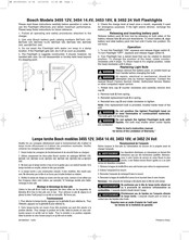 Bosch 3455 12V Guia De Inicio Rapido