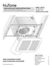 NuTone ZN110 Guia De Instalacion