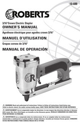 Roberts 10-600 Manual De Operación