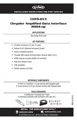 Axxess CHTO-013 Instrucciones De Instalación