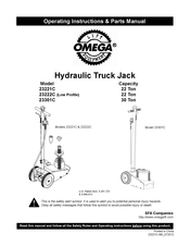 Omega Lift Equipment 3301C Instrucciones De Funcionamiento Y Manual De Piezas