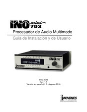 Inovonics Broadcast INO mini 703 Guía De Instalación Y De Usuario