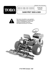 Toro Sand Pro 2020 Guía Del Usario