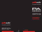 Polk Audio PA D1000.1 Manual De Instrucciones