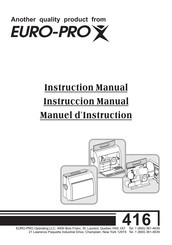 EURO-PRO 416 Manual De Instrucciones