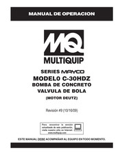 MQ Multiquip C-30HDZ Manual De Operación