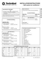 Technibel Climatisation KA127C5 Instrucciones De Instalación