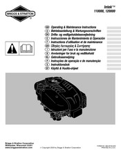 Briggs & Stratton Intek 110000 Instrucciones De Mantenimiento & Operación