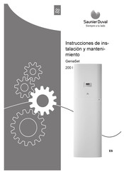 Saunier Duval GeniaSet 200 l Instrucciones De Instalación Y Mantenimiento