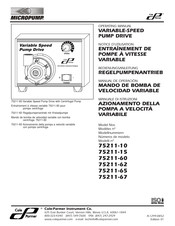 Cole-Parmer MICROPUMP 75211-62 Manual De Operación