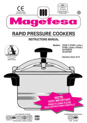 Magefesa STAR Serie Manual De Instrucciones Y Recetario