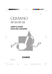 Casio CELVIANO AP-31 Guia Del Usuario