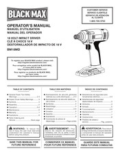 Black Max BM18MD Manual Del Operador