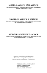 Federal Signal AM25CK Instrucciones De Instalación