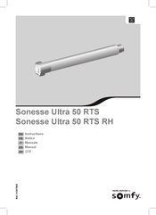 SOMFY Sonesse Ultra 50 RTS Manual De Instrucciones