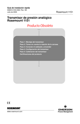 Emerson Rosemount 1151 Guía De Instalación Rápida