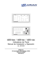 Arian id20-tac Manual De Instalación Y Operación