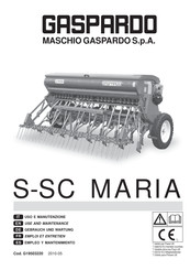 GASPARDO S-SC MARIA Empleo Y Mantenimiento