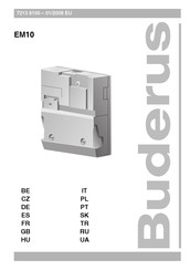 Buderus Logamatic EM10 Manual Del Usuario