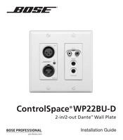 Bose ControlSpace WP22BU-D Guia De Instalacion