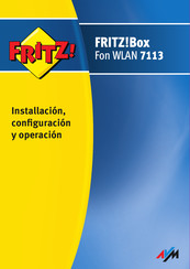 FRITZ! Box Fon WLAN 7113 Guía De Instalación, Configuración Y Operación