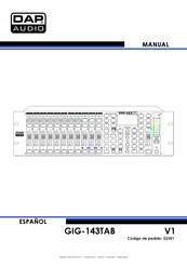 DAP Audio GIG-143TAB Manual