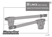 Motorline LINCE 24V Manual Del Utilzador / Instalador