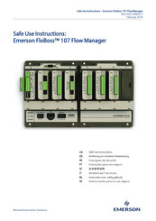 Emerson FloBoss 107 Instrucciones Para Un Uso Seguro