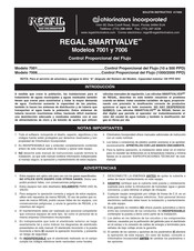 regal SMARTVALVE 7006 Boletín Instructivo