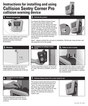 Collision Sentry Corner Pro Instrucciones De Instalacion Y Uso