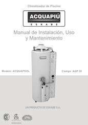 Acquapiu AQP 30 Manual De Instalación, Uso Y Mantenimiento