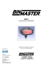 BinMaster SMARTBOB SBR II Instructivo De Instalación Y Operación