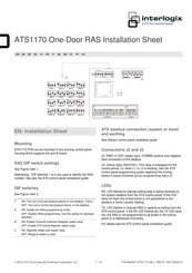 UTC Fire & Security Interlogix ATS1170 Hoja De Instalación