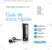 Philips GoGear SA1333 Guia De Inicio Rapido