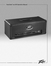 Peavey TransTube 100 EFX Manual Del Usuario