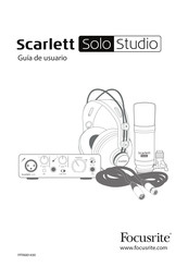 Focusrite Scarlett Solo Studio Guía De Usuario