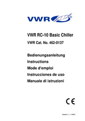 VWR RC-10 Instrucciones De Uso