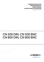 Xylem WTW CN 500 BNC Instrucciones De Operación