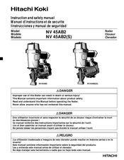 Hitachi Koki NV45AB2(S) Instrucciones Y Manual De Seguridad