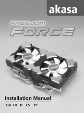 Akasa FREEDOM FORCE Instrucciones De Instalación