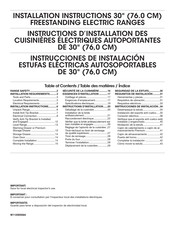 Whirlpool WFE550S0HZ Instrucciones De Instalación