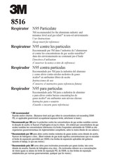 3M N95 Manual De Instrucciones