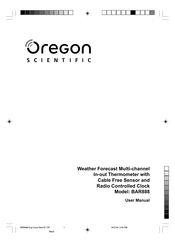 Oregon Scientific BAR888 Manual Do Usuário